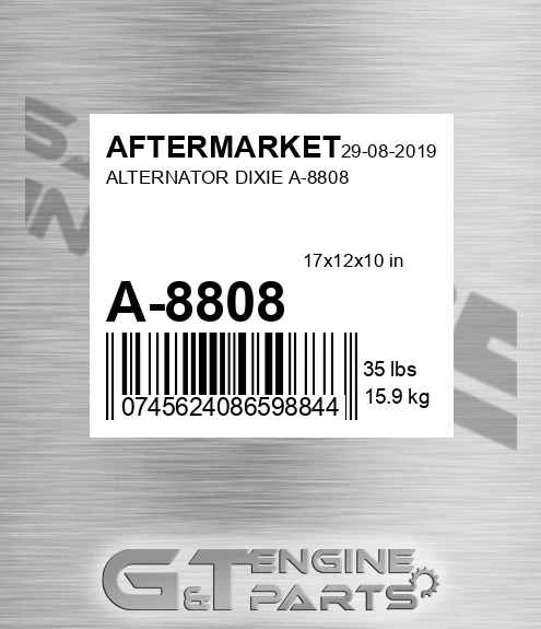 A-8808 Alternator Dixie A-8808 for AFTERMARKET