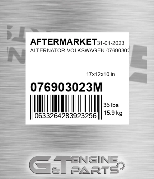 076903023M Alternator Volkswagen for AFTERMARKET