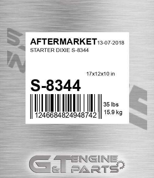 S-8344 Starter Dixie S-8344 for AFTERMARKET