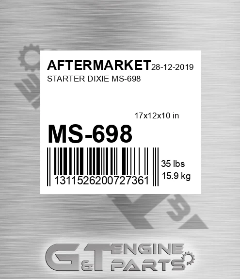 MS-698 Starter Dixie Ms-698 for AFTERMARKET