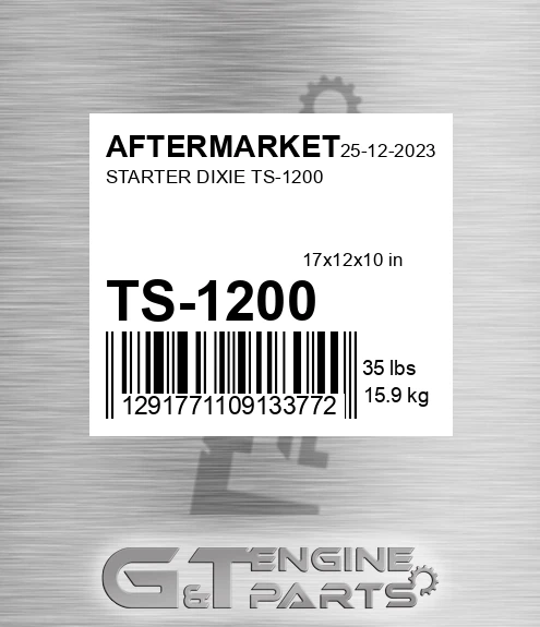 TS-1200 Starter Dixie Ts-1200 for AFTERMARKET