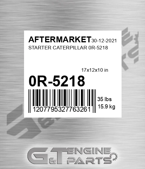 0R-5218 Starter Caterpillar 0r-5218 for AFTERMARKET