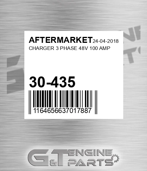 30-435 Charger 3 Phase 48v 100 Amp