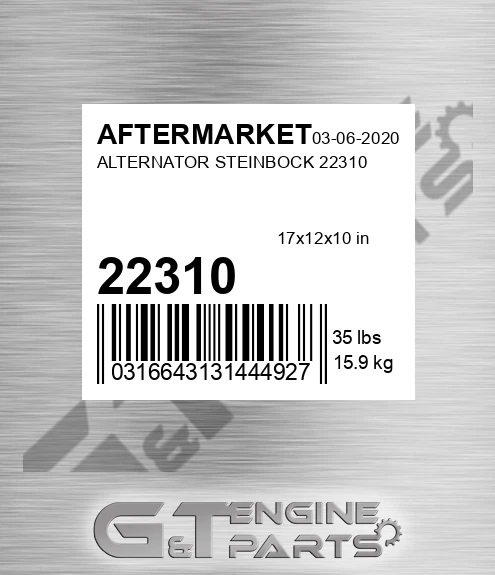 22310 Alternator Steinbock