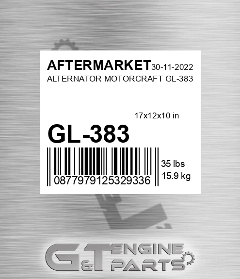 GL-383 Alternator Motorcraft Gl-383 for AFTERMARKET