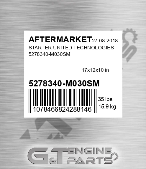 5278340-M030SM Starter United Technologies 5278340-m030sm for AFTERMARKET