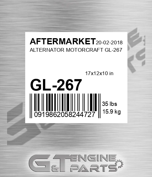 GL-267 Alternator Motorcraft Gl-267 for AFTERMARKET