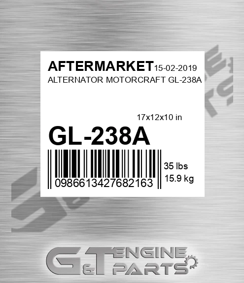 GL-238A Alternator Motorcraft Gl-238a for AFTERMARKET