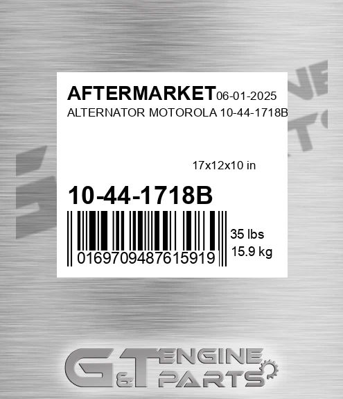 10-44-1718B Alternator Motorola 10-44-1718b for AFTERMARKET