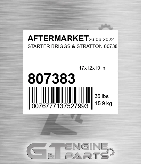 807383 Starter Briggs & Stratton