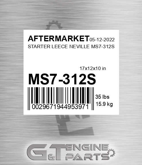 MS7-312S Starter Leece Neville Ms7-312s