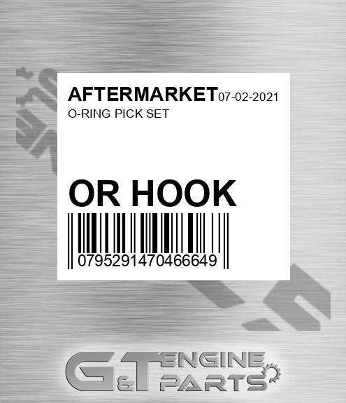 OR HOOK AFTERMARKET O-ring Pick Set