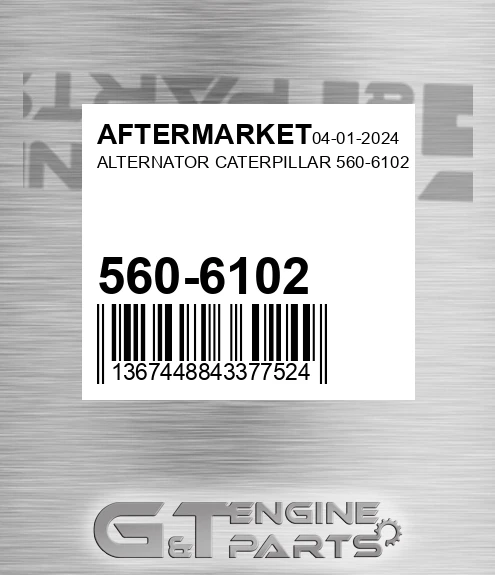 560-6102 Alternator Caterpillar for AFTERMARKET