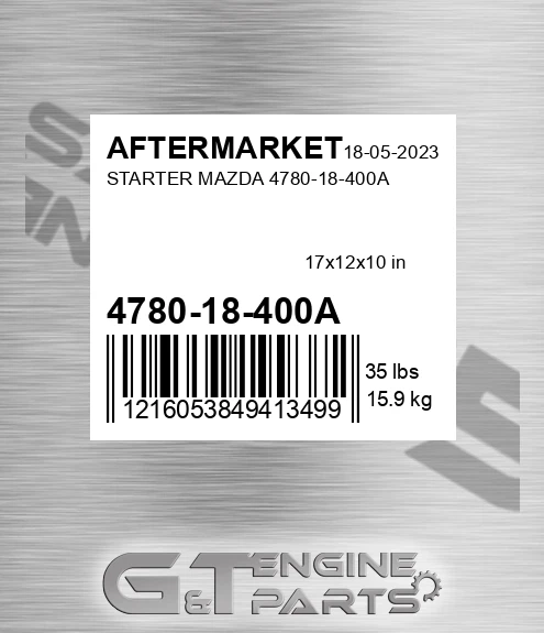 4780-18-400A Starter Mazda 4780-18-400a for AFTERMARKET