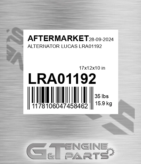 LRA01192 Alternator Lucas for AFTERMARKET