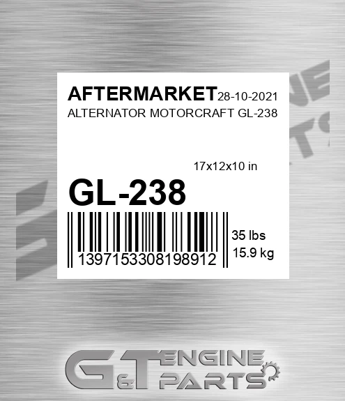 GL-238 Alternator Motorcraft Gl-238 for AFTERMARKET