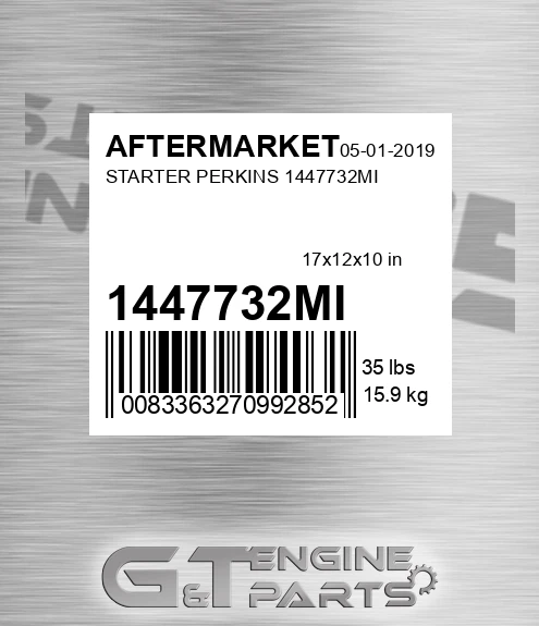 1447732MI Starter Perkins for AFTERMARKET