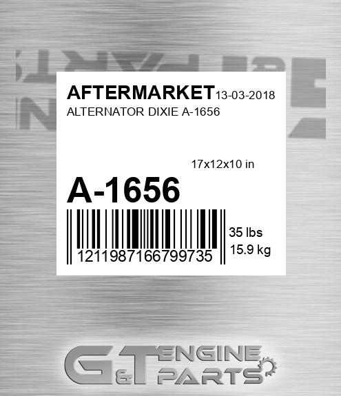 A-1656 Alternator Dixie A-1656 for AFTERMARKET