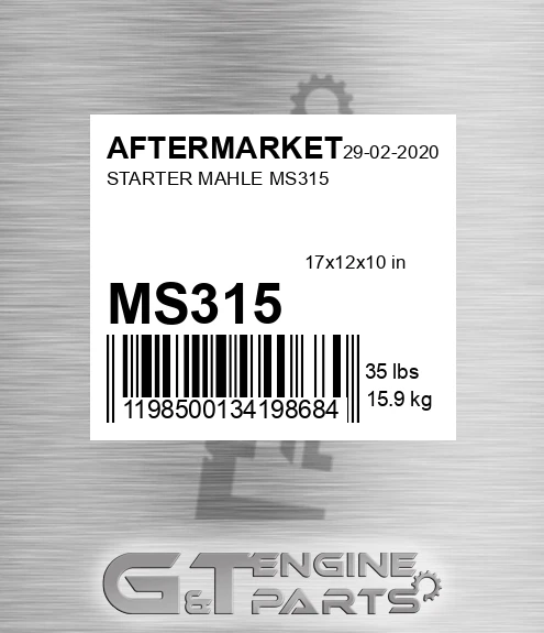 MS315 Starter Mahle