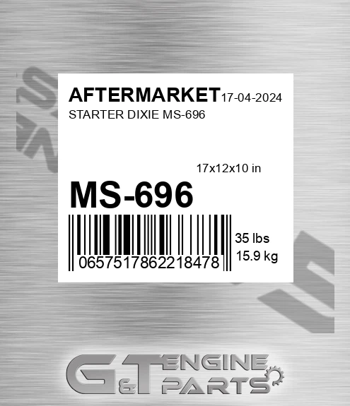 MS-696 Starter Dixie Ms-696 for AFTERMARKET