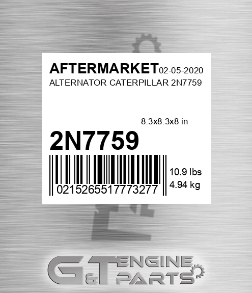2N7759 Alternator Caterpillar for AFTERMARKET