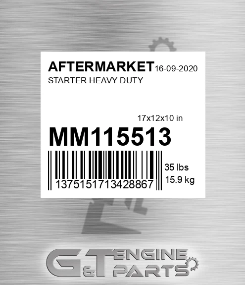 MM115513 Starter Heavy Duty for AFTERMARKET