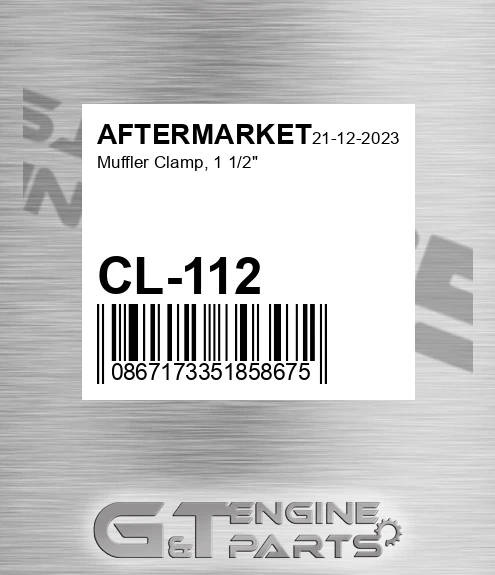 CL-112 Muffler Clamp, 1 1/2" for AFTERMARKET