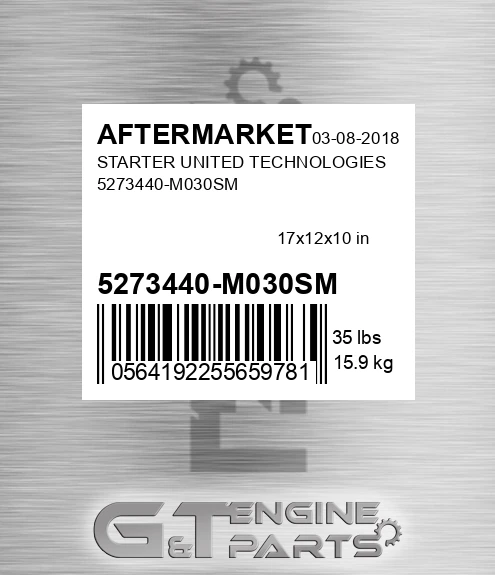 5273440-M030SM Starter United Technologies 5273440-m030sm for AFTERMARKET