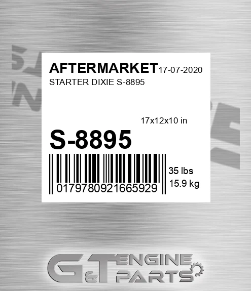 S-8895 Starter Dixie S-8895 for AFTERMARKET