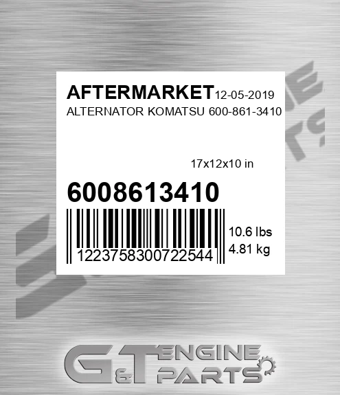 6008613410 Alternator Komatsu