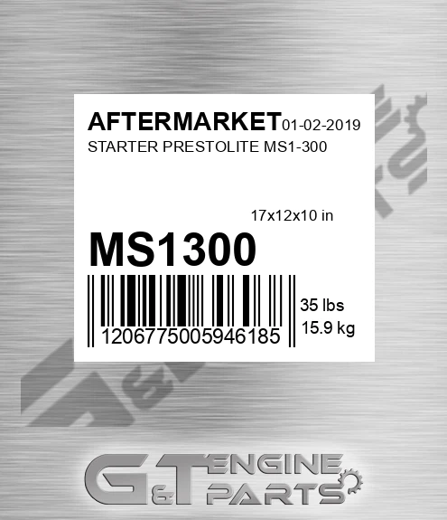 MS1300 AFTERMARKET Starter Prestolite Ms1-300