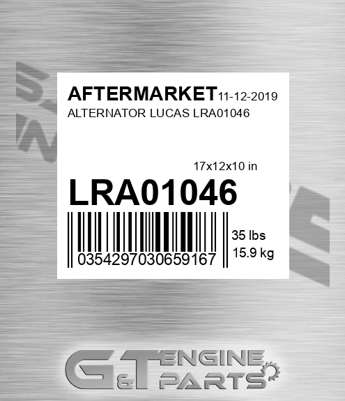 LRA01046 Alternator Lucas for AFTERMARKET