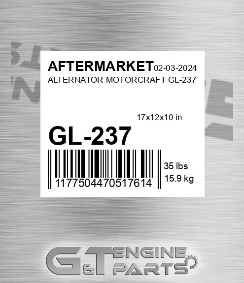 GL-237 Alternator Motorcraft Gl-237 for AFTERMARKET