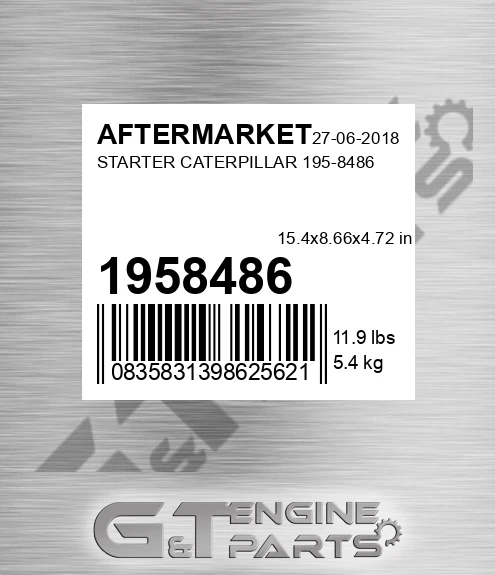 1958486 Starter Caterpillar for AFTERMARKET
