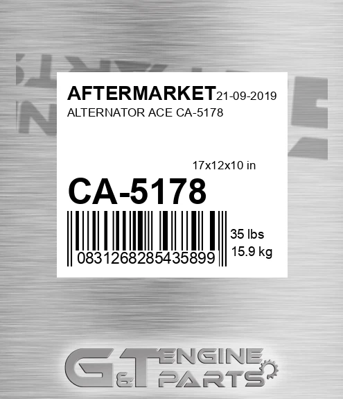 CA-5178 Alternator Ace Ca-5178 for AFTERMARKET