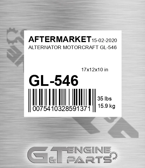 GL-546 Alternator Motorcraft Gl-546 for AFTERMARKET