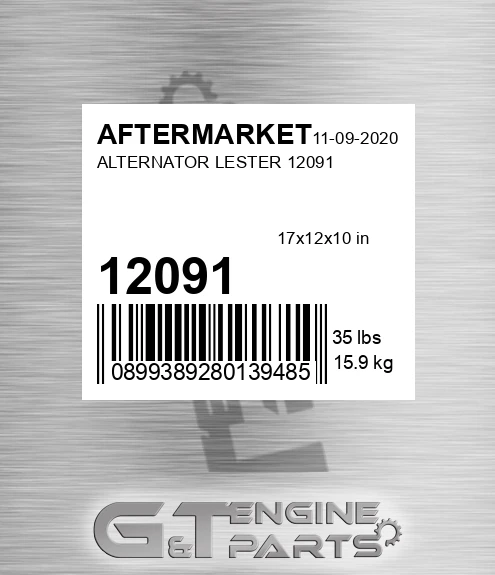 12091 Alternator Lester