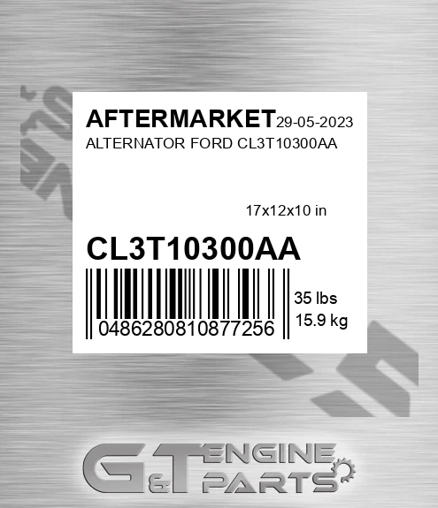 CL3T10300AA Alternator Ford for AFTERMARKET