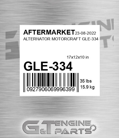 GLE-334 Alternator Motorcraft Gle-334 for AFTERMARKET