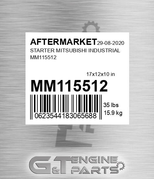 MM115512 Starter Mitsubishi Industrial for AFTERMARKET