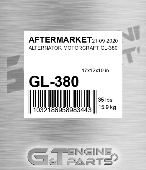 GL-380 Alternator Motorcraft Gl-380 for AFTERMARKET