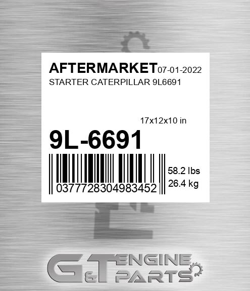 9L-6691 Starter Caterpillar for AFTERMARKET