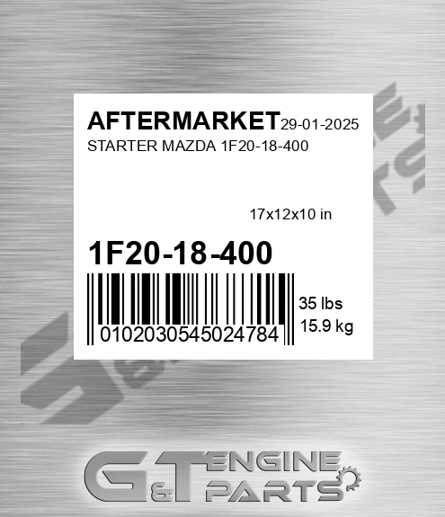 1F20-18-400 Starter Mazda 1f20-18-400 for AFTERMARKET