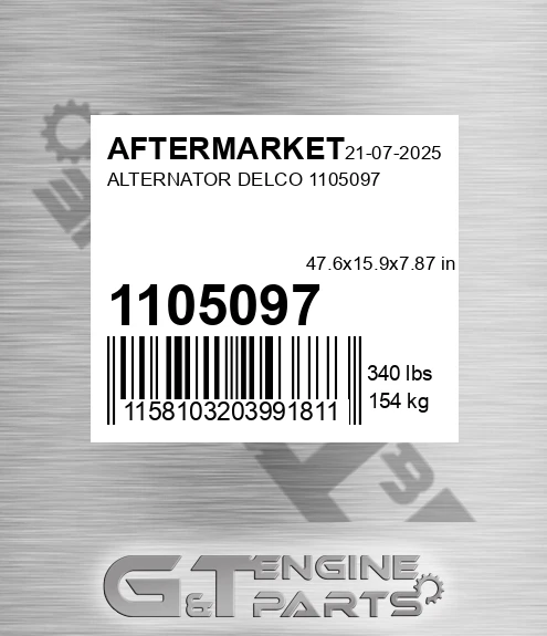 1105097 Alternator Delco