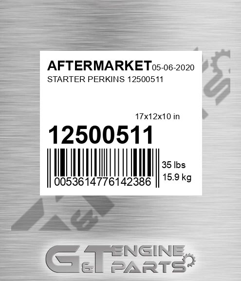 12500511 Starter Perkins for AFTERMARKET
