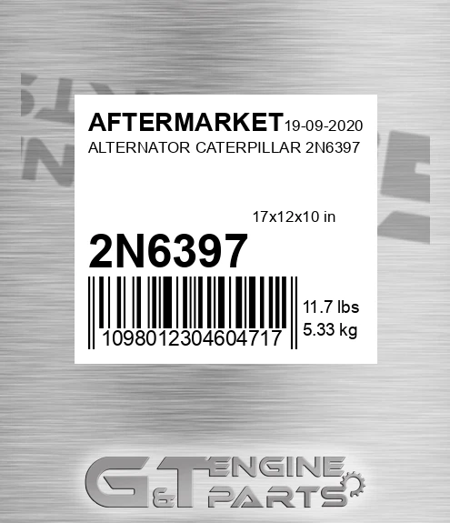 2N6397 Alternator Caterpillar