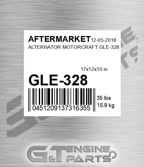 GLE-328 Alternator Motorcraft Gle-328 for AFTERMARKET