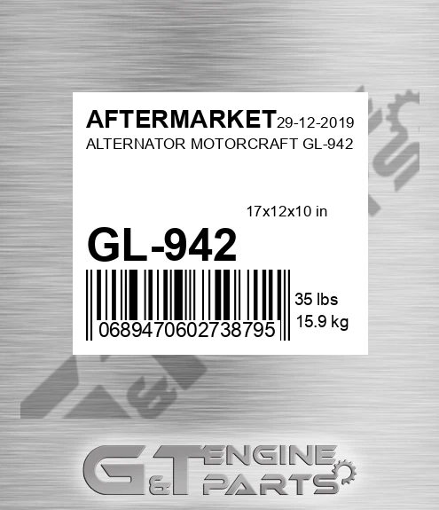 GL-942 Alternator Motorcraft Gl-942 for AFTERMARKET