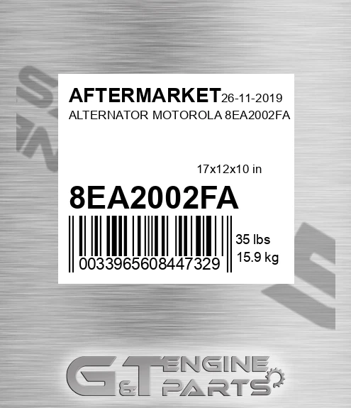 8EA2002FA Alternator Motorola