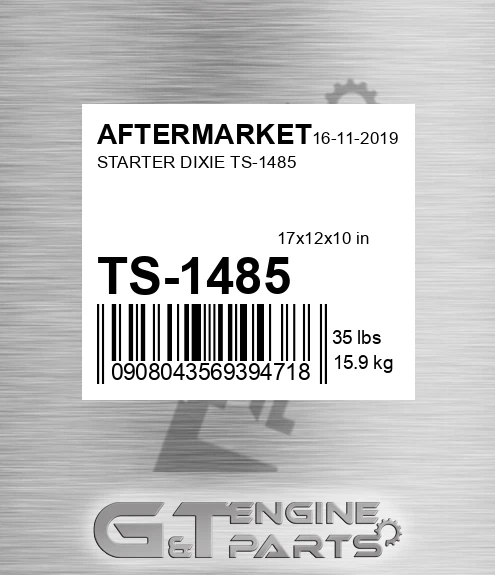 TS-1485 Starter Dixie Ts-1485 for AFTERMARKET